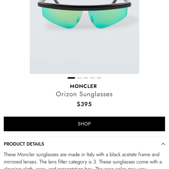 Moncler Matte Black Eyewear - Picture 6 of 7